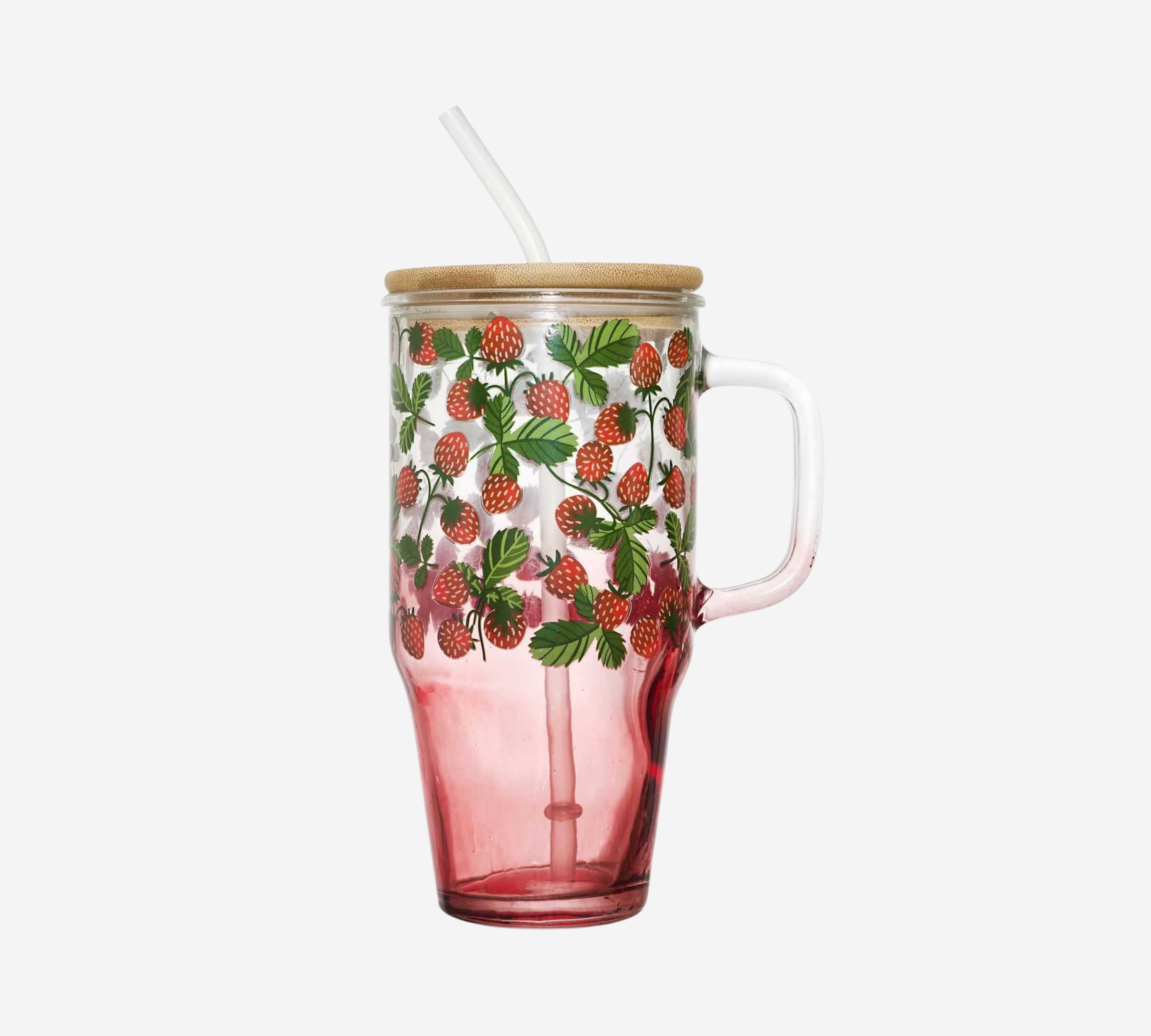 Mug en verre fruité 650 mL – Frais, élégant et réutilisable