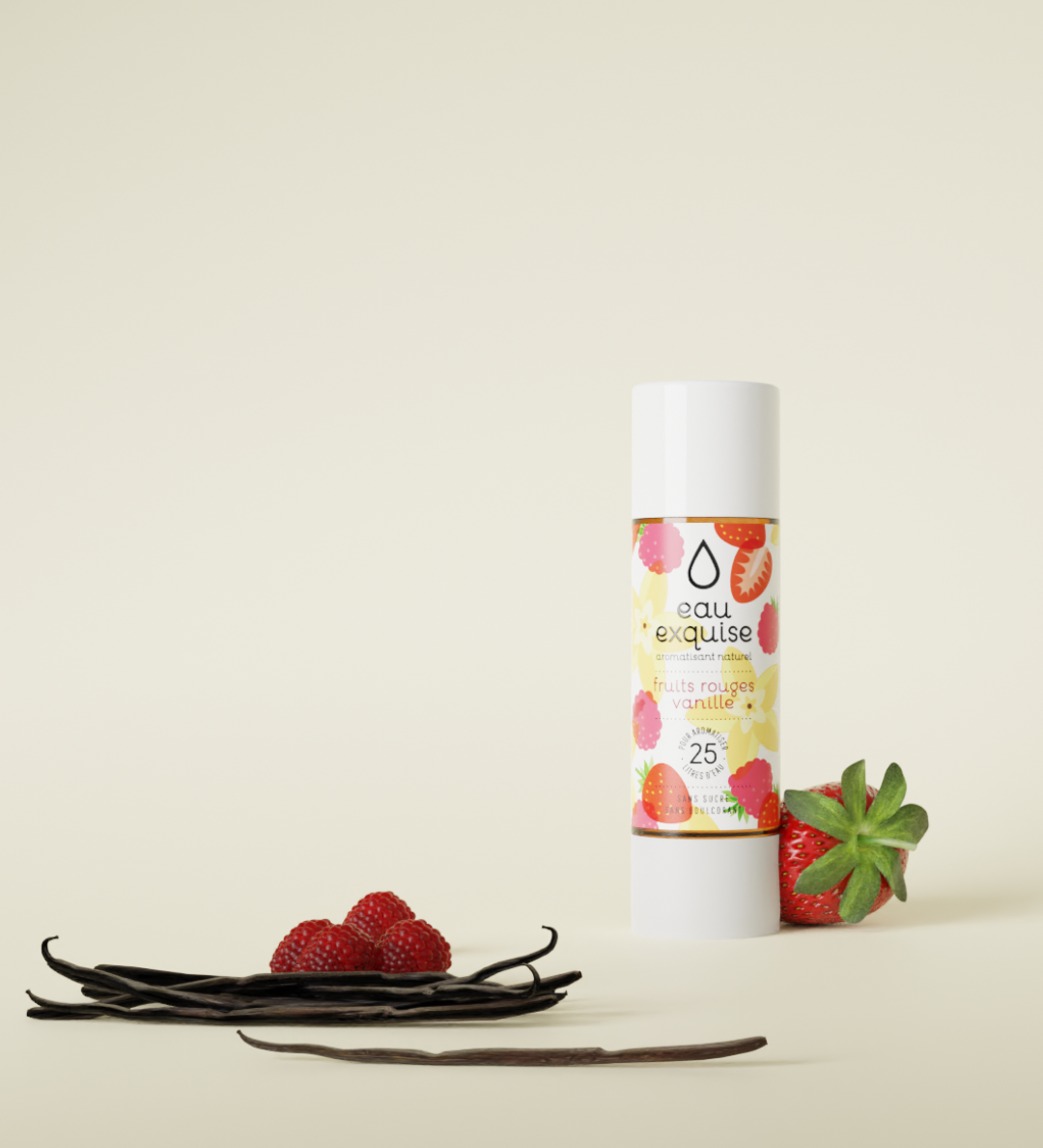 sirop fruit rouge vanille