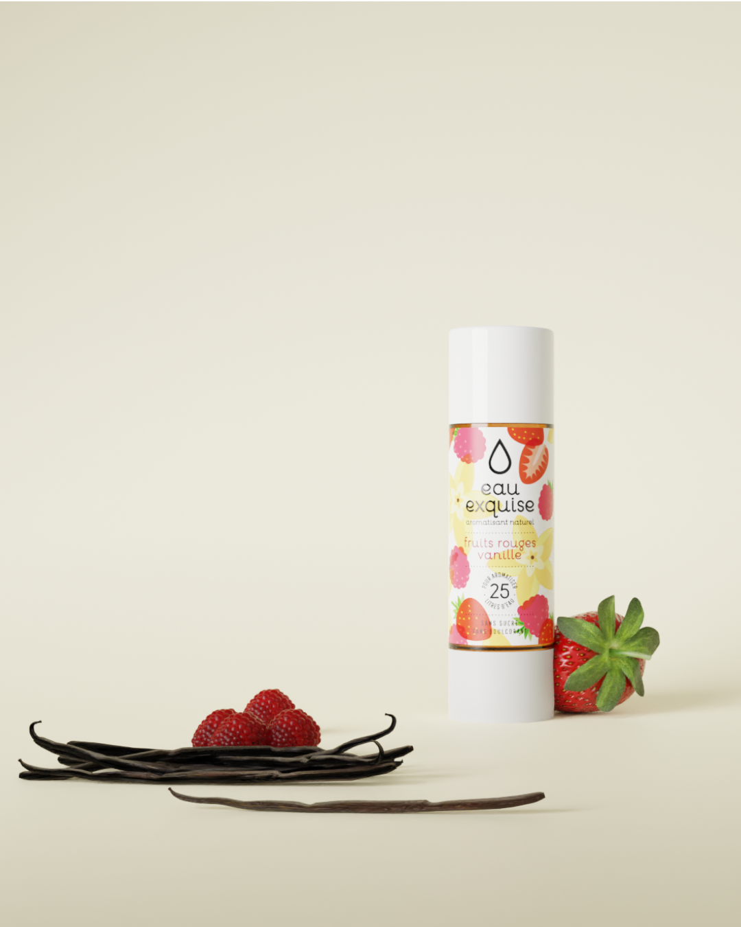 sirop fruit rouge vanille